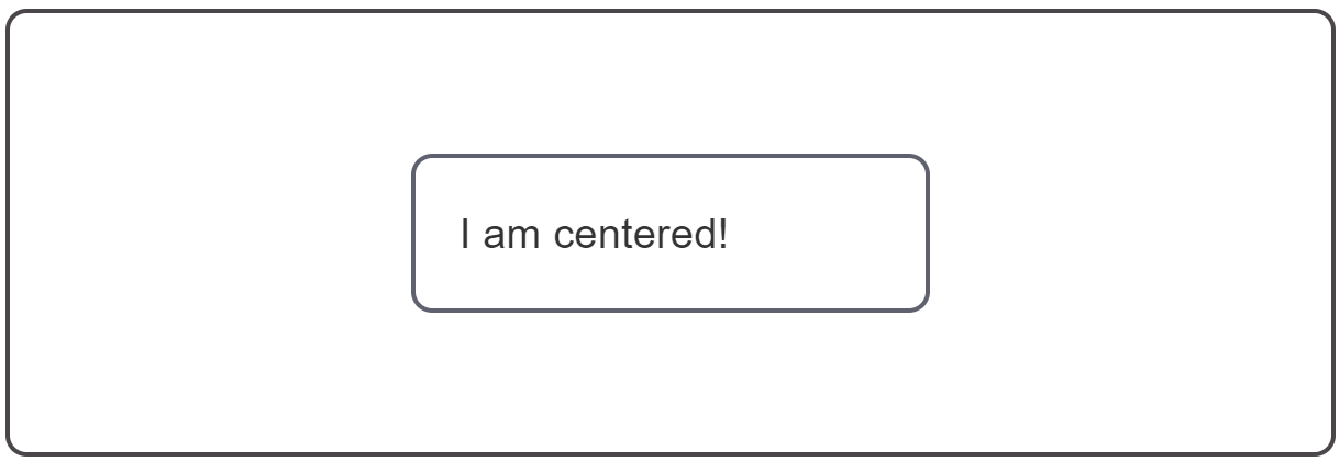 an element centered inside a larger box